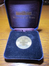 Médaille Croix Rouge Française Sidaction .Boite Monnaie de Paris .