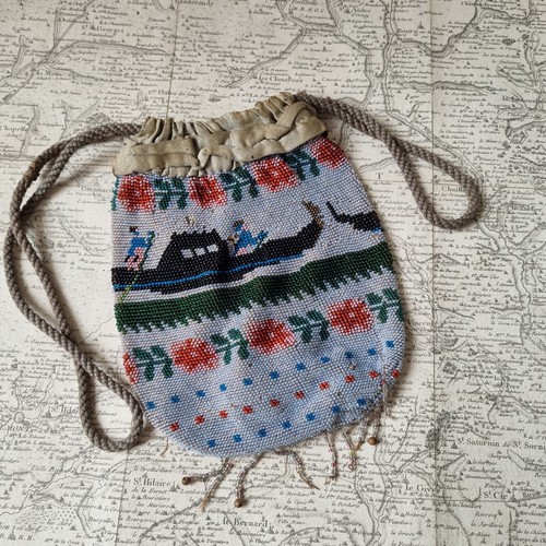 Bourse sac perles verre - de,