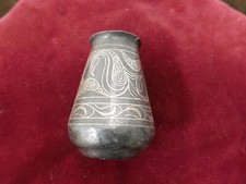 petit vase bimétallique oriental;H 10cm,P124g
