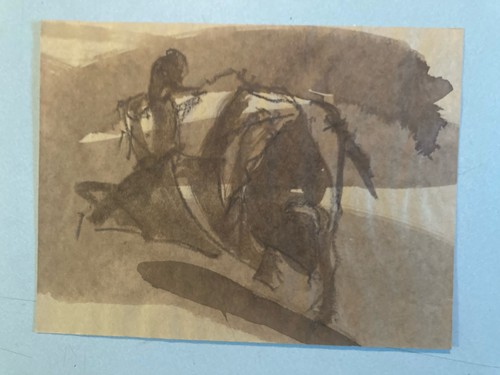 Peinture painting corrida - peinture,