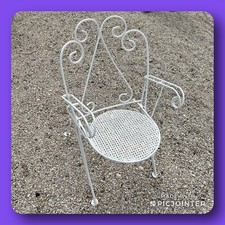 ancienne rare chaise Fauteuil jardin pliable DLG Mathieu mategot fer forgé salon