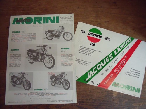 Laverda morini documents gamme - morini,