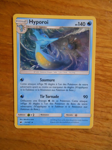 Carte pokémon rare hyporoi - carte,