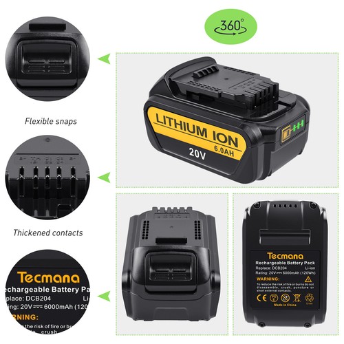 6000mah 18v 20v batteria - 6000mah, 18v/20v