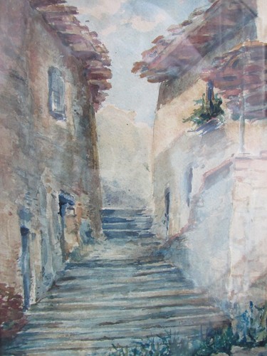 Ancienne aquarelle signee - ancienne,