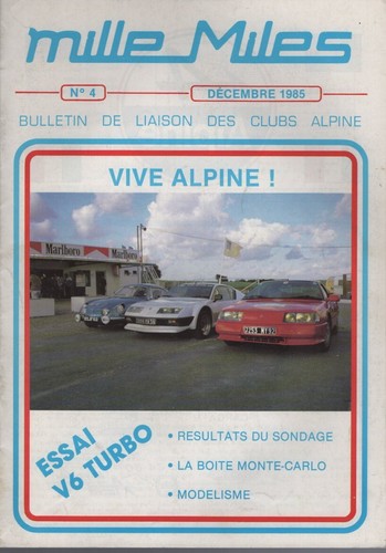 Mille miles 1985 alpine - miles,