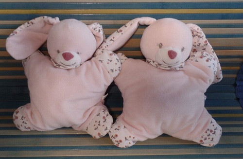 Lot doudou lapin - 2,