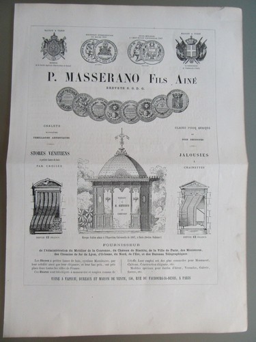 Gde publicité ancienne 1870 - gde,