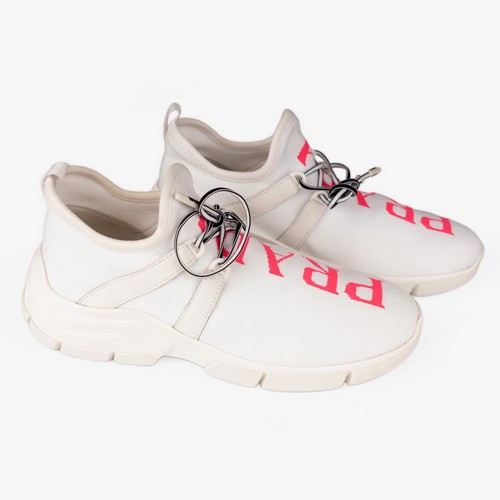 Prada logo baskets maille - logo,