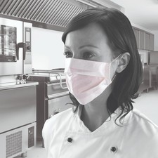 DESTOCKAGE: Masque papier jetable 2 couches SHIELD DK03 (lot de 10x100 pcs)