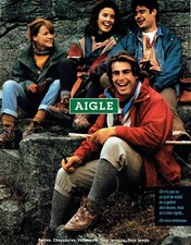  publicité Advertising 0522 1993    Aigle  bottes vetements   pas vu un poil sol