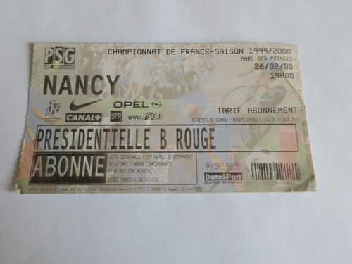 Ticket billet psg - /,  psg
