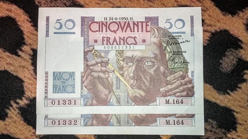 Billet francs verrier - le,