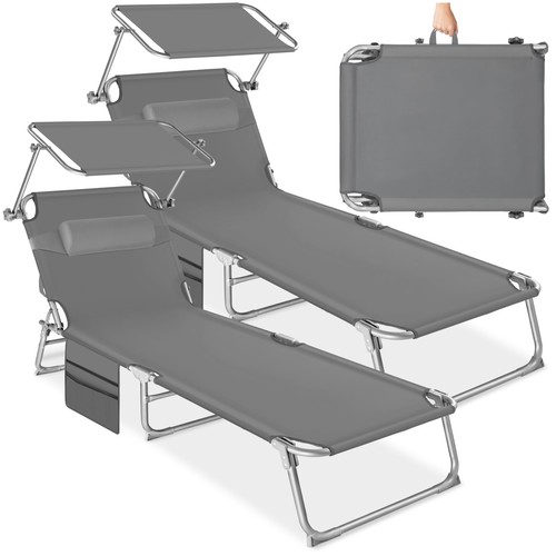 Tectake lot 2 chaises - lot,