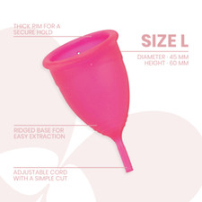 Coupe menstruelle pour femme taille L intimichic en silicone