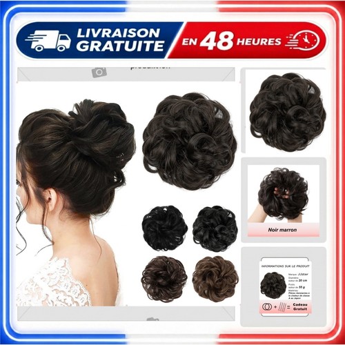 Chignon postiche bouclé
