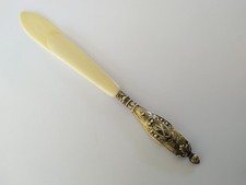 ANCIEN MARQUE PAGE XIXe ARGENT