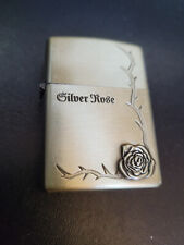 BRIQUET METAL 3D SILVER ROSE JINNI STYLE ZIPPO ESSENCE COULEUR LAITON