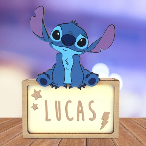 Lampe stitch personnalisable - stitch,
