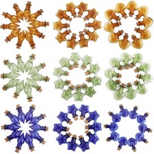 10 mini bouteilles en verre