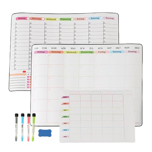 Tableau blanc planificateur - blanc,