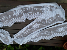 volant dentelle filet brodé