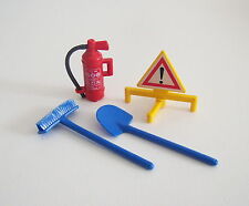 PLAYMOBIL (Q1231) CHANTIER - Outils & Accessoires Camion Plateau Remorque 3935