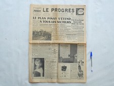 LE PROGRES (30 décembre 1958, n° 34.486)  Journal Républicain Quotidien