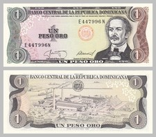 République Dominicaine / DOMINICAN REPUBLIC 1 PESO OR 1987 P126B SPLENDIDE.
