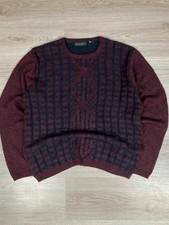 Pull maille vintage motifs