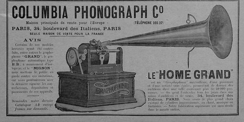 Paris columbia phonograph co - paris,