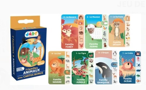 Jeu familles animaux - jeu,