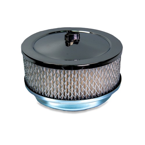 Filtre air chrome rond - air, 6,5"
