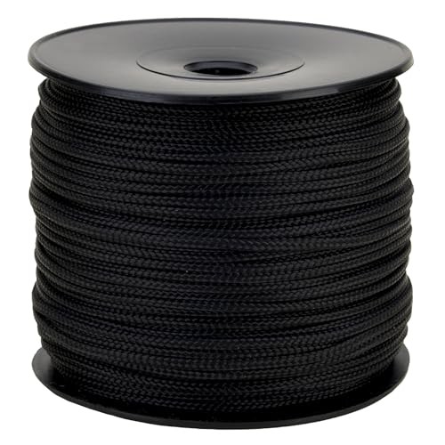 Corde tressée polypro noire - corde,