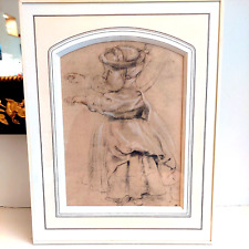 Magnifique Reproduction Gravure ancienne Enfant Encadrée Sous Verre - Artisanat