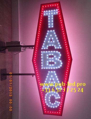 Led tabac double faces - “tabac”,