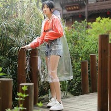 Transparent imperméable pluie Poncho vélo vélo pluie Cape veste pluie manteau
