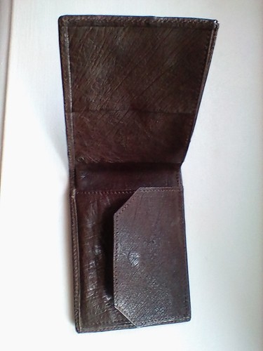 Porte monnaie cuir autruche - porte,