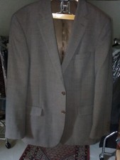 Veste Blazer Homme Neuf XL 54 Bruno Saint-Hilaire doublée marron belle qualité