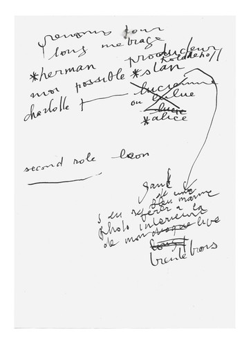 Serge gainsbourg manuscrit - serge,