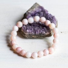 Bracelet OPALE ROSE Perles 8mm Pierre naturelle Lithothérapie Minéraux Sphère