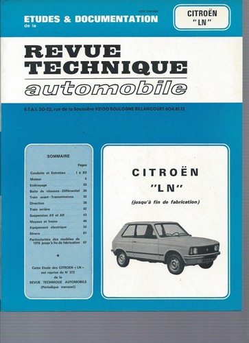 Revue technique automobile - revue,