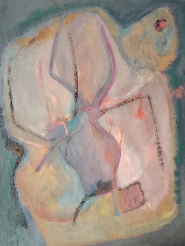 Cubiste gouache sur papier - cubiste,