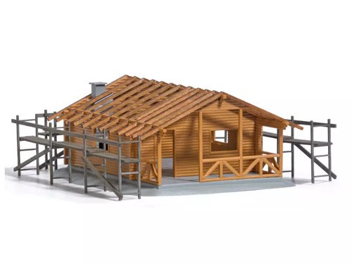 Busch 1855 cabane rondins - busch,