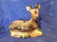 Belle terrine en céramique " le chevreuil " par Michel Caugant vers 1970