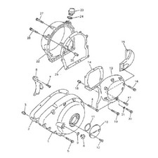 YAMAHA XVZ 1300 TF XVZ13 1996-2013 Kit n°2 vis BTR inox moteur XVZ1300