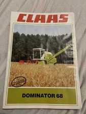 brochure prospekt PROSPECTUS CLAAS DOMINATOR 68 tracteur-john deere-ih