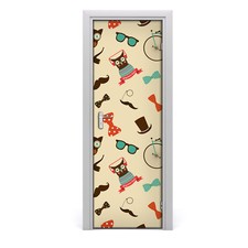 Tulup Autocollant de porte 75x205 cm autocollant - vélo Owl