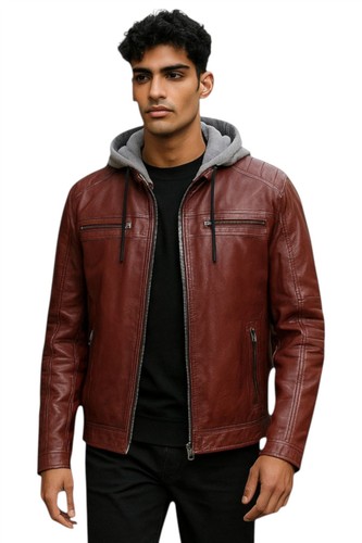 Veste slim cuir agneau - veste,