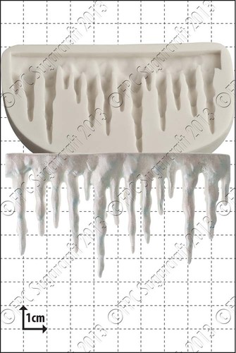 Moule silicone glaçon bordure - silicone,